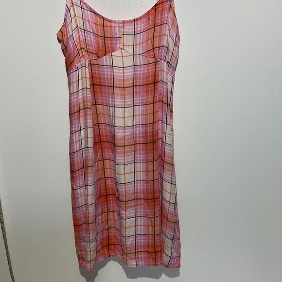Abound Women's Spaghetti Windowpane Flannel Mini Dress Multicolor Size XS - Picture 1 of 10